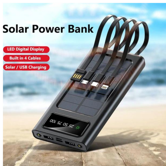 Banco de Carga Power Bank Solar 12.000 Mah