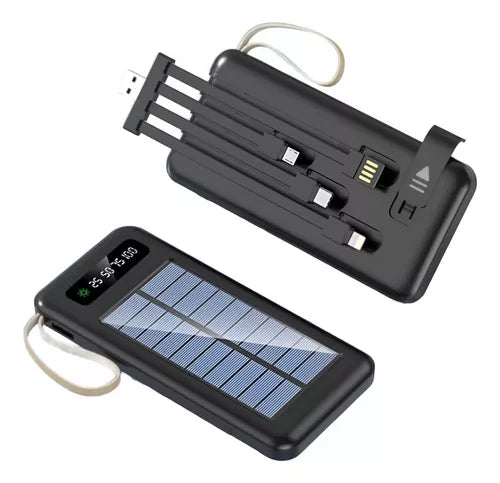 Banco de Carga Power Bank Solar 12.000 Mah