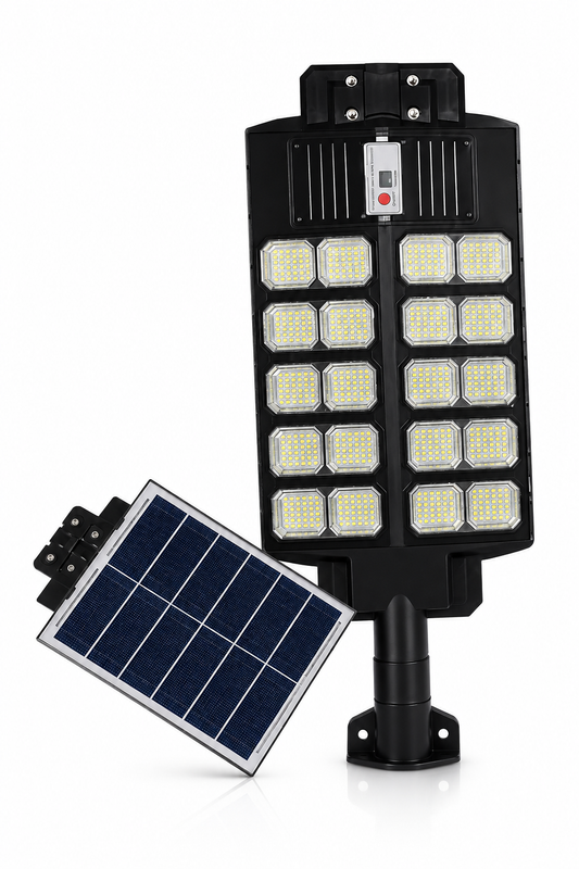 Lámpara Solar LED IP66 de Alta Potencia para Exteriores con Sensor Automático