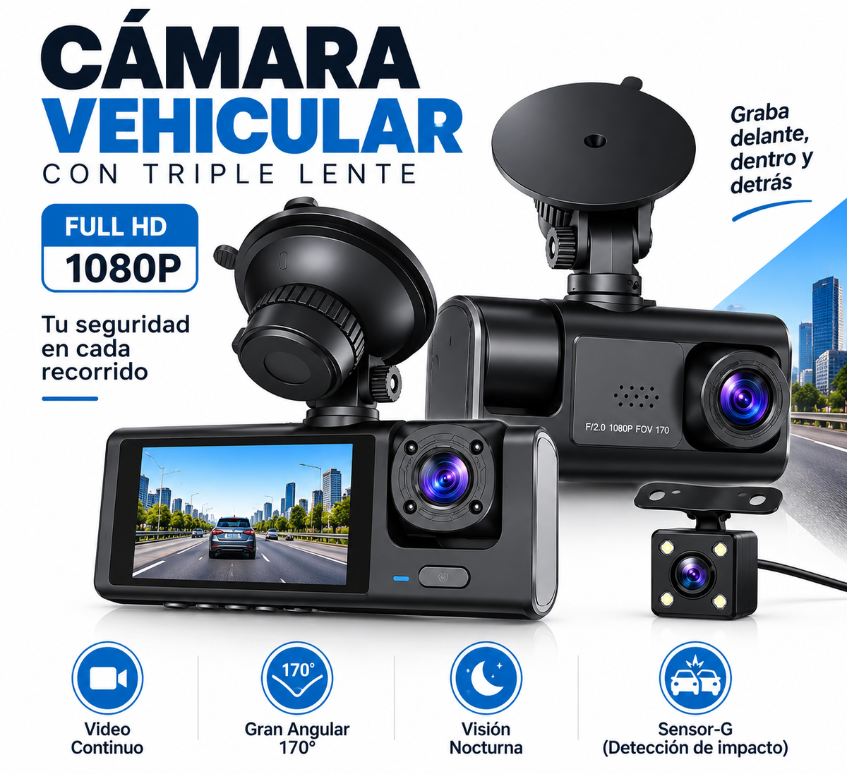 Cámara de seguridad Vehicular