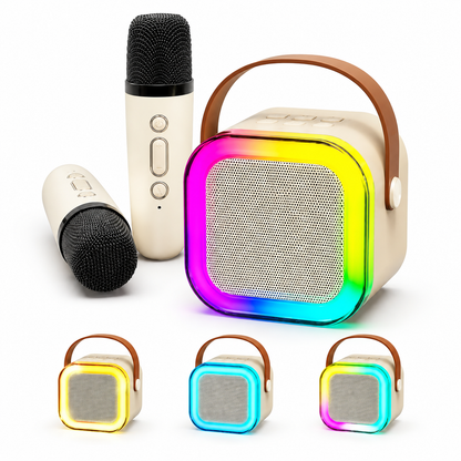KARAOKE PORTATIL – MICROFONO Y MINI PARLANTE BLUETOOTH