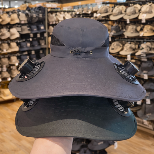 Sombrero ventilador a batería