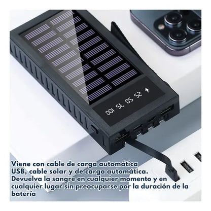 Cargador Portatil Solar 40,000 mA