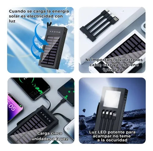 Cargador Portatil Solar 40,000 mA