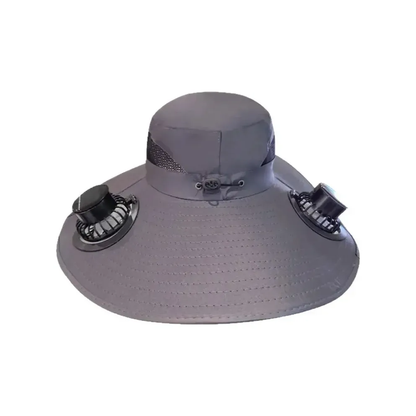 Olvídate del Calor | Sombrero con Ventilador Recargable