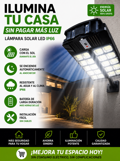 Lámpara Solar LED IP66 de Alta Potencia
